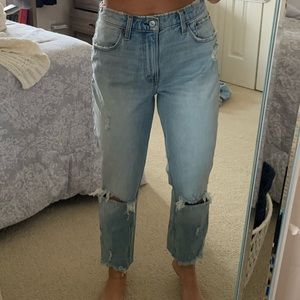Abercrombie mom jeans!